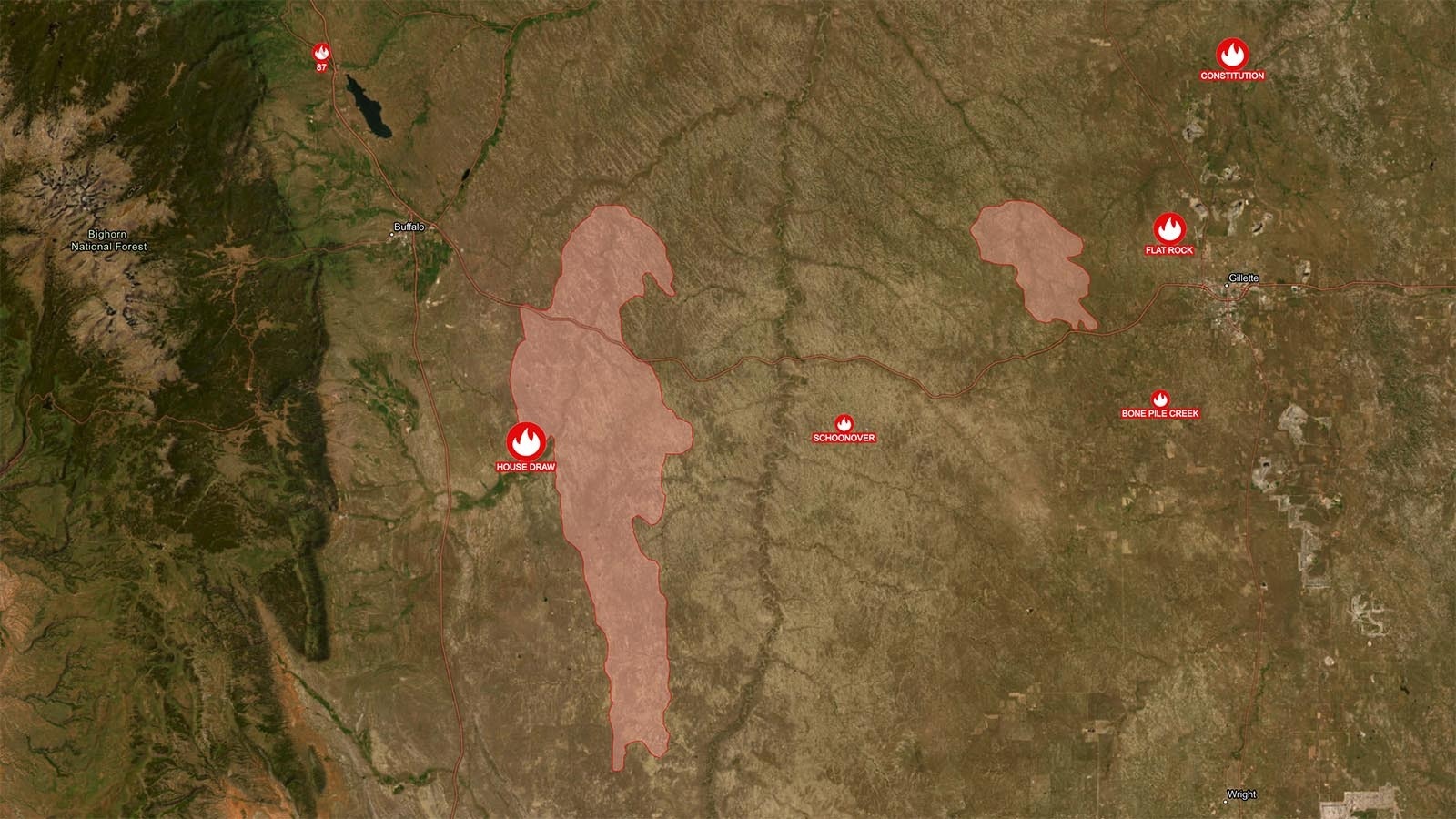 The House Draw Fire covers more than 163,000 acres and was 0% contained as of the last posting to the inciniweb wildfire watcher website.