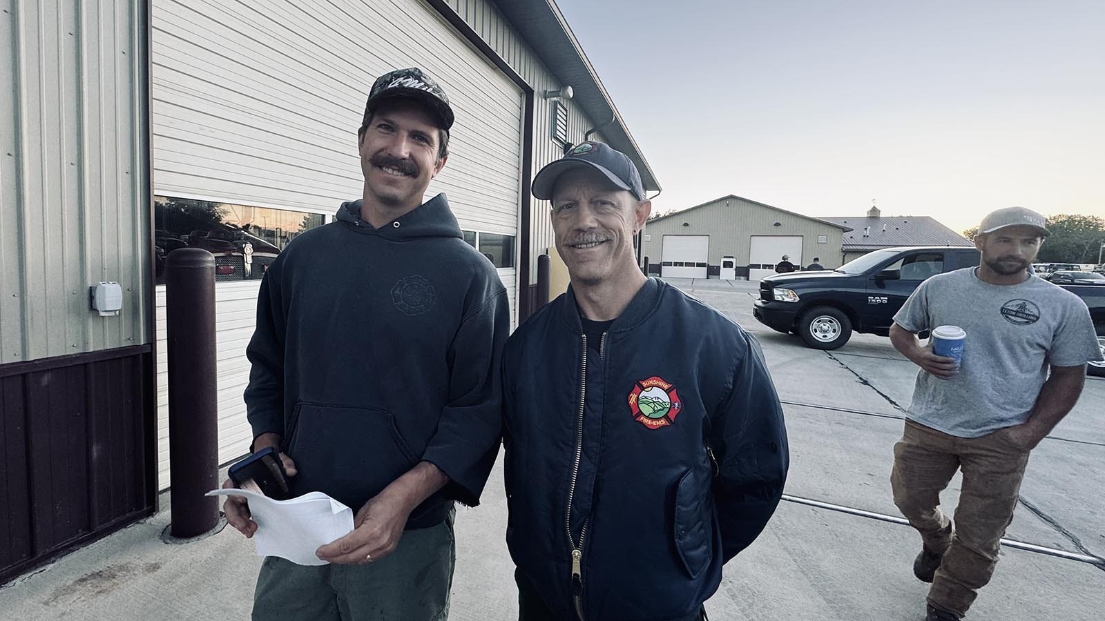 One left, Dan Coghill, a firefighter from the Sunshine, Colorado, fire department, and firefighting partner Zach Chupa, drove up Thursday to give a helping hand in fighting the 174,000-acre House Draw Fire. “I’m anxious to get out there and get a situational awareness,” Coghill said.