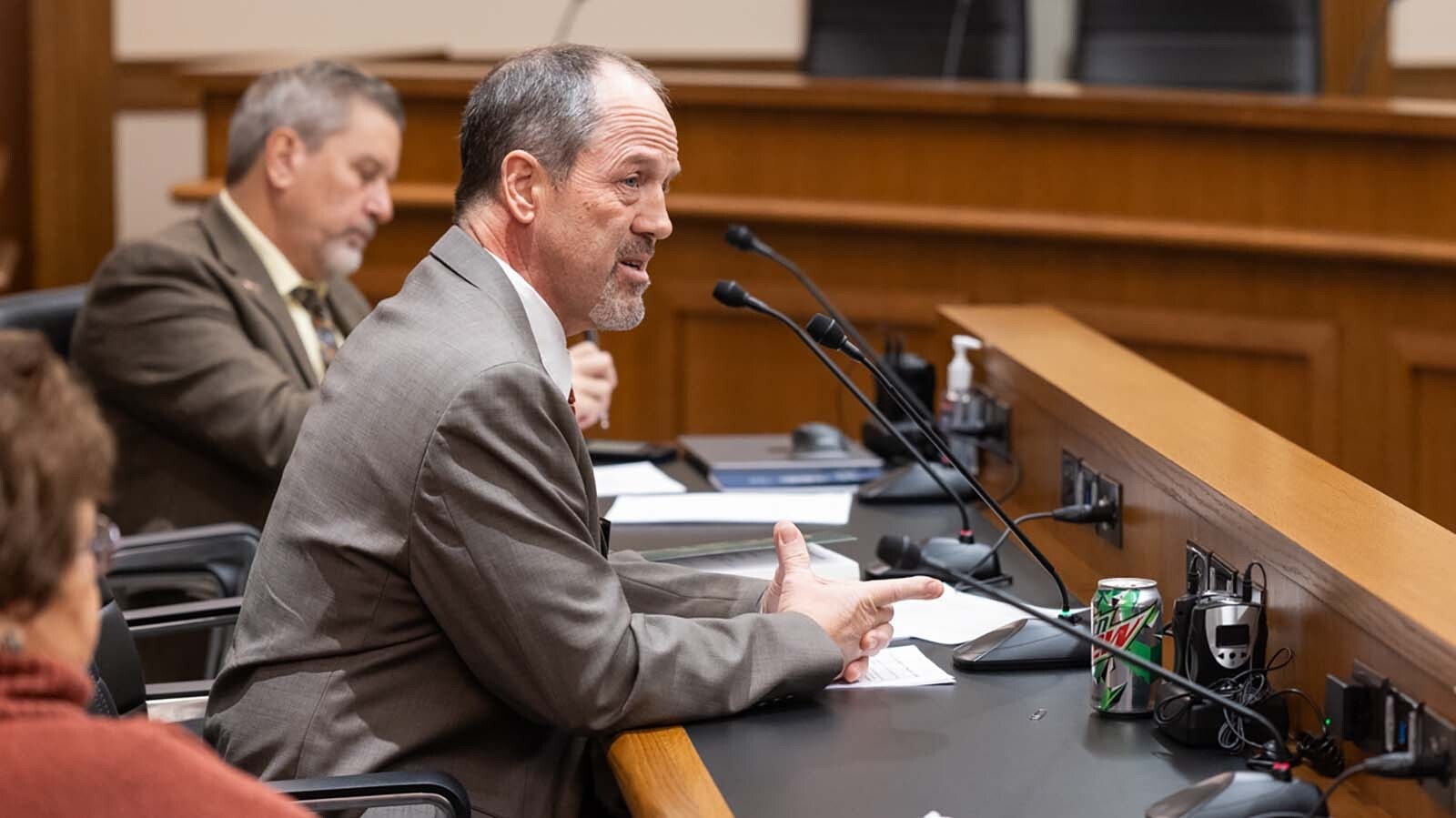 Martin Hardsocg of the State Board of Equalization testifies about a measure to base property tax on a home's market value and sale price during a House Revenue Committee meeting on Jan. 30, 2025.