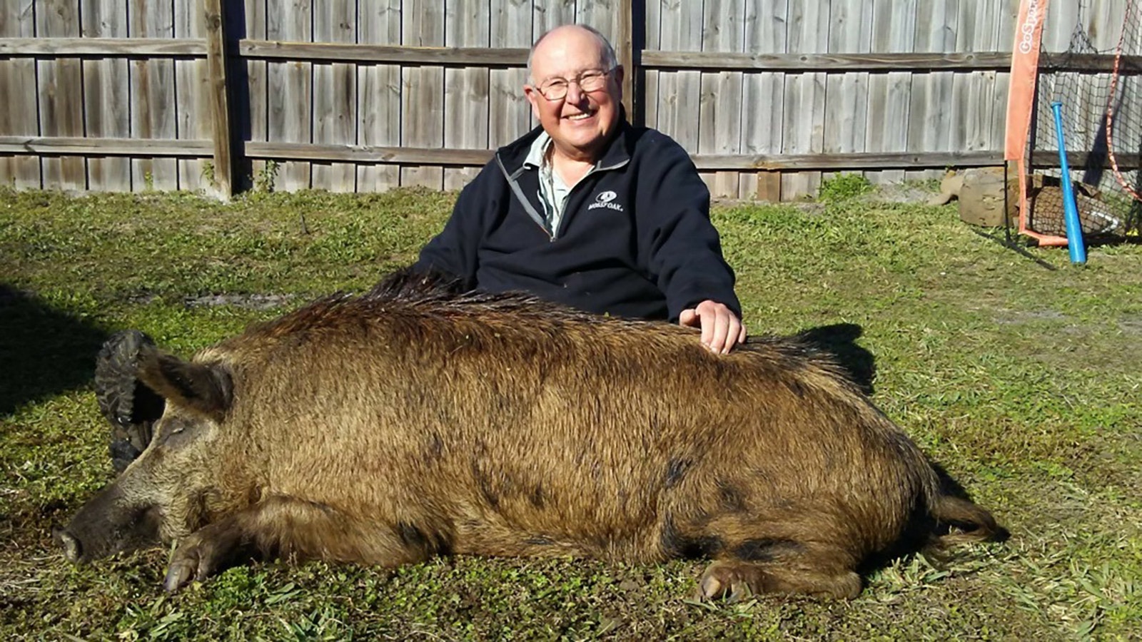 Jeff Frischkorn of Ohio has hunted numerous states, including Wyoming — and Florida, where he bagged this huge hog. He says Wyoming tags might be getting too expensive.