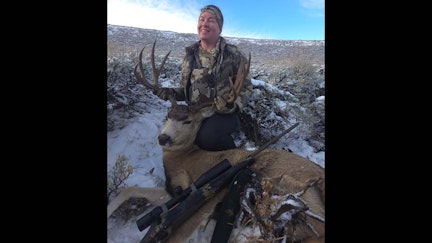 Jannette Hansen got this mule deer buck during a family hunting trip in southwest Wyoming.
