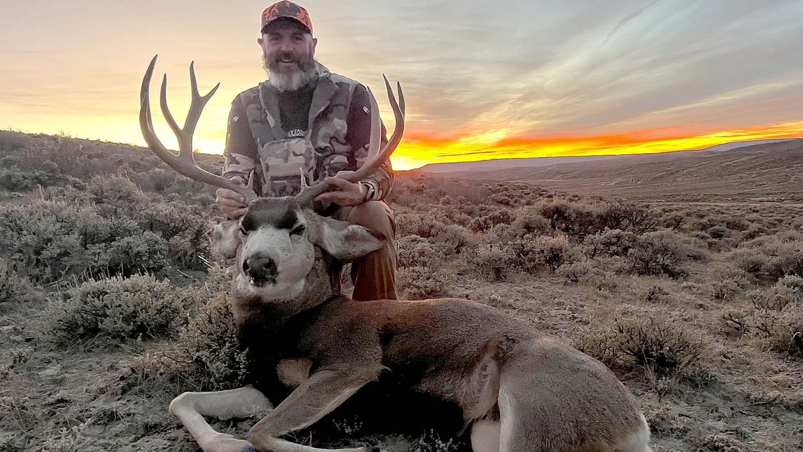 Ryan Hansen got this mule deer buck during a family hunting trip in southwest Wyoming.