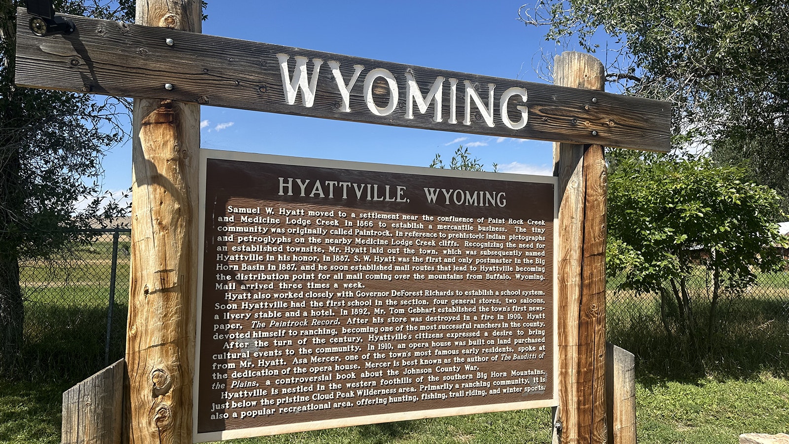 Hyattville’s historic marker.