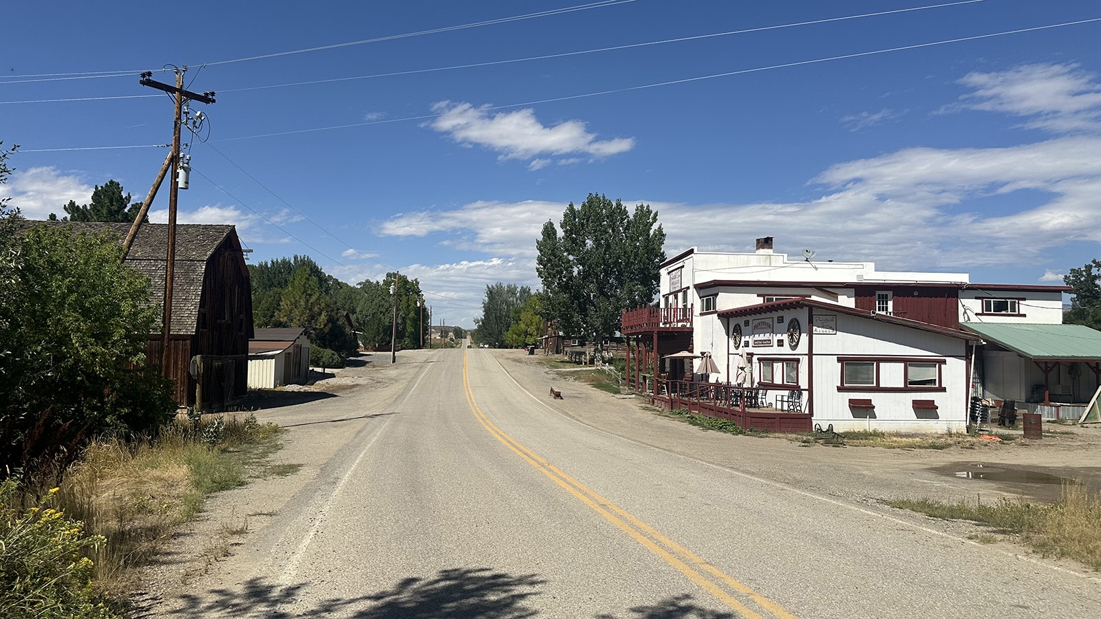 The road through Hyattville.