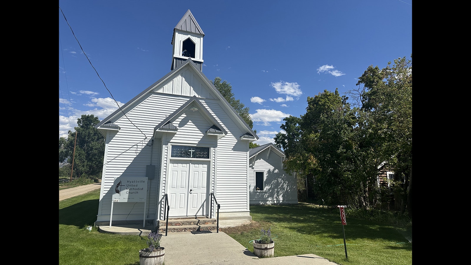 Originally built in 1901, the Methodist Church in Hyattville.