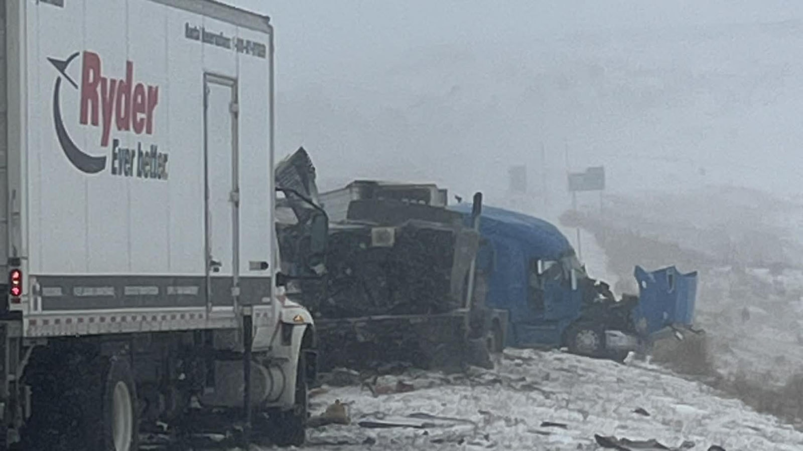 Winter weather created nasty driving conditions that contributed to a pair of multi-vehicle crashes Wednesday that closed a 21-mile stretch of west I-80. “It was just a whiteout,” motorist Amber Gossard, who was caught in the middle of the pileups, told Cowboy State Daily.