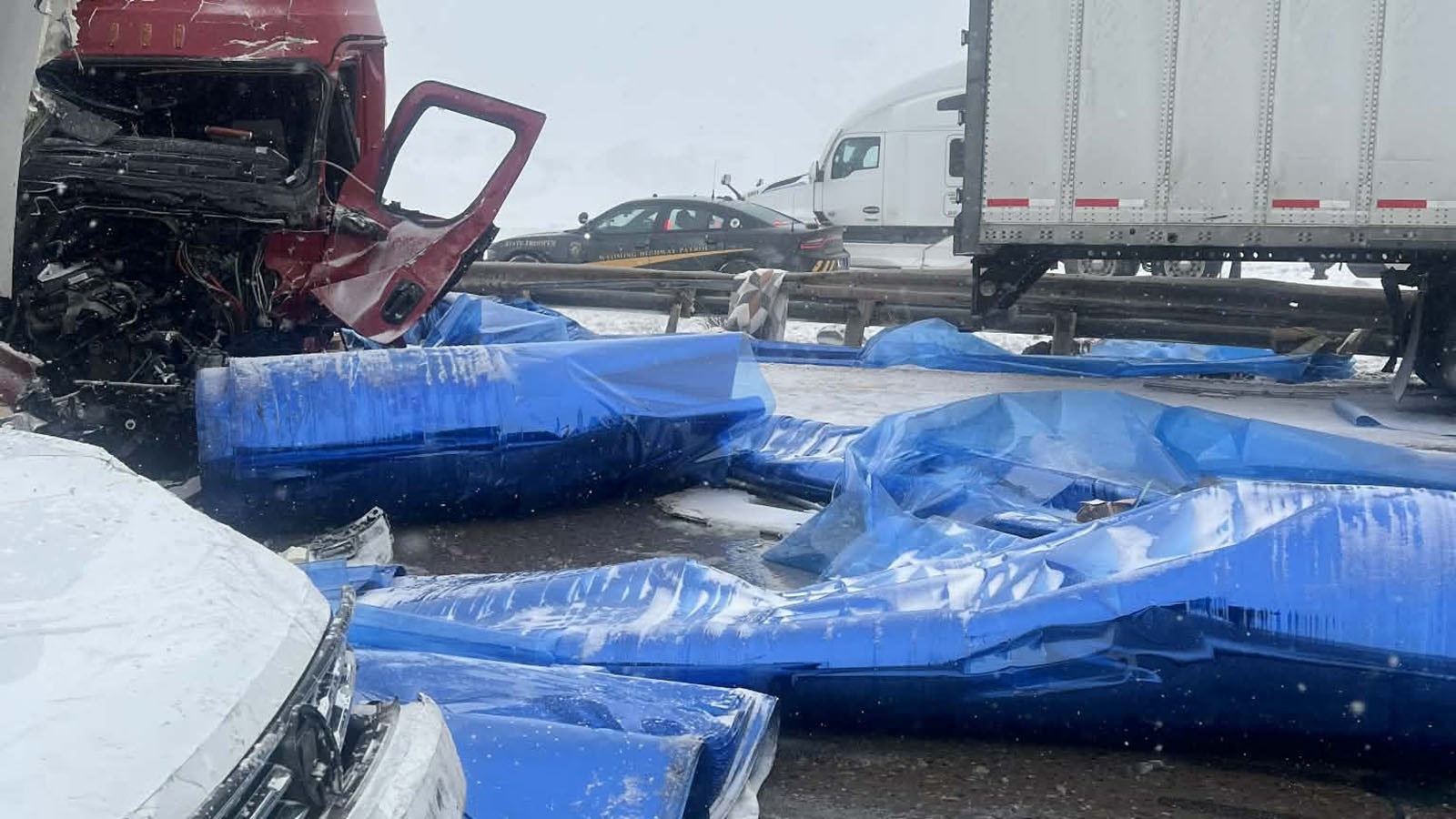 Winter weather created nasty driving conditions that contributed to a pair of multi-vehicle crashes Wednesday that closed a 21-mile stretch of west I-80. “It was just a whiteout,” motorist Amber Gossard, who was caught in the middle of the pileups, told Cowboy State Daily.