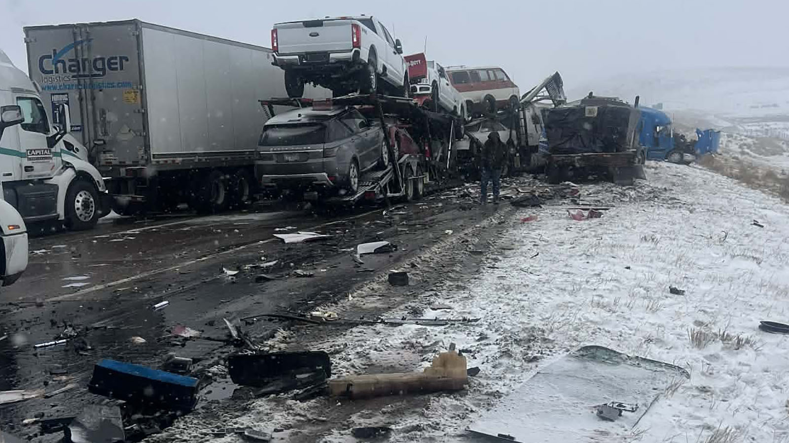 Winter weather created nasty driving conditions that contributed to a pair of multi-vehicle crashes Wednesday that closed a 21-mile stretch of west I-80. “It was just a whiteout,” motorist Amber Gossard, who was caught in the middle of the pileups, told Cowboy State Daily.