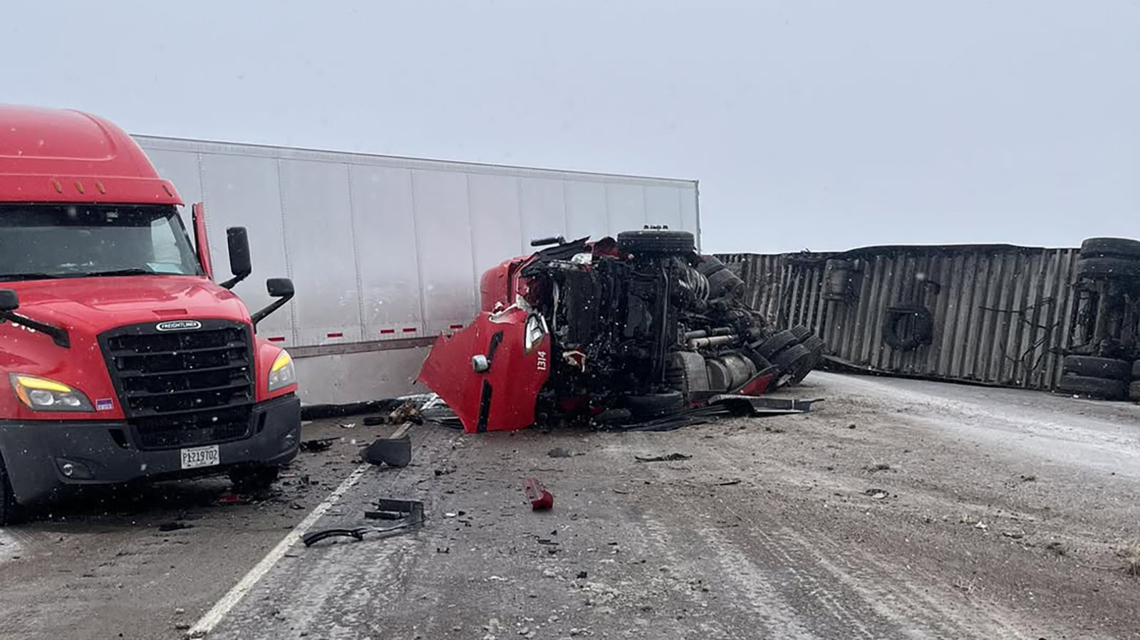 A return of winter led to multi-vehicle crashes and several semitrailer blow-overs across Wyoming on Tuesday. The Wyoming Highway Patrol was busy responding to multiple incidents involving 16-20 vehicles with confirmed injuries.