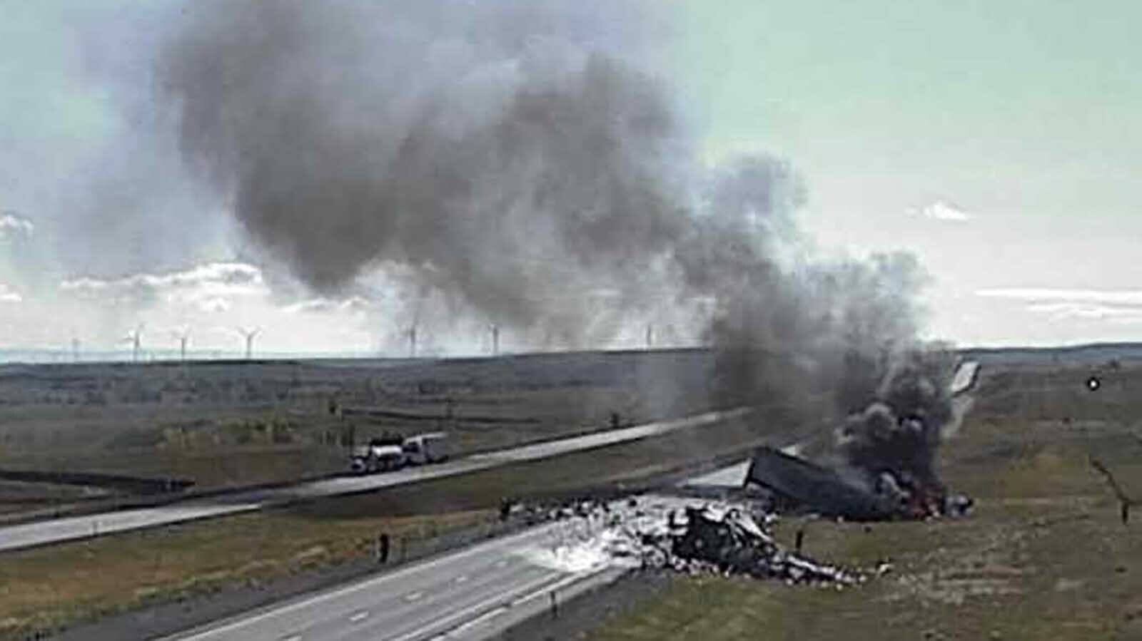 Accused of slamming a semitruck into another parked on the shoulder of Interstate 80 and killing his co-driver in a fiery crash last week, a Kansas City, Missouri, man without a CDL was charged Thusday with aggravated homicide by vechile.