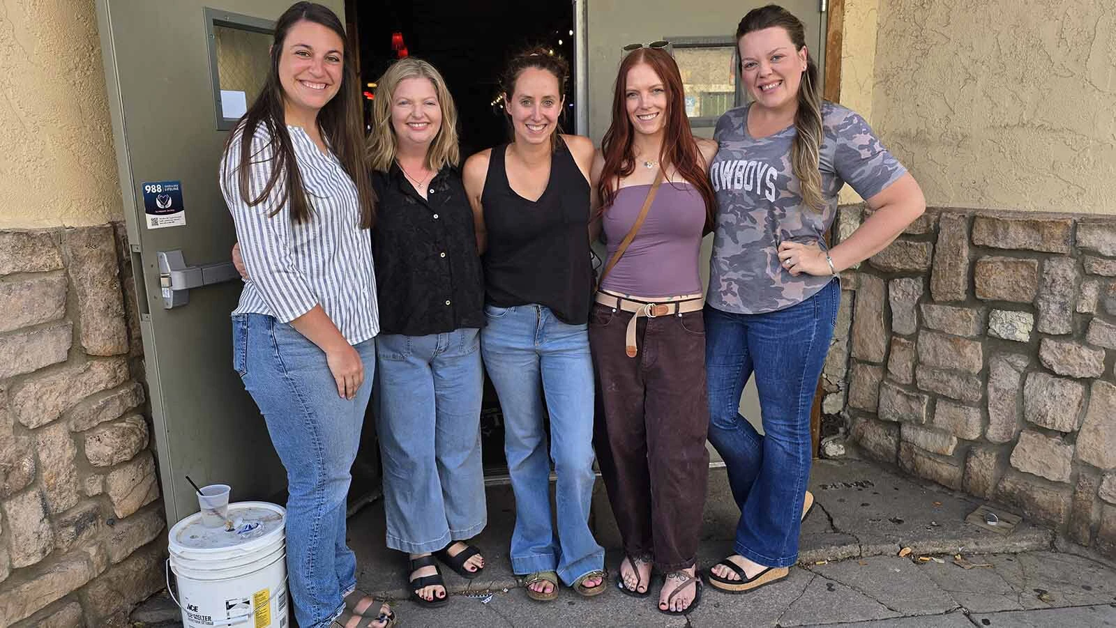From left, Quinn Grandpre, Shelly Schaef, Susy Shipp, Kailyn Hart and Taryn Davidson were among people attending a jam-packed Ian Munsick event at the Cowboy Dance Hall & Saloon, to celebrate his fourth studio album The Mountain Goat. It's the first from his independent label, West to the Rest Records.