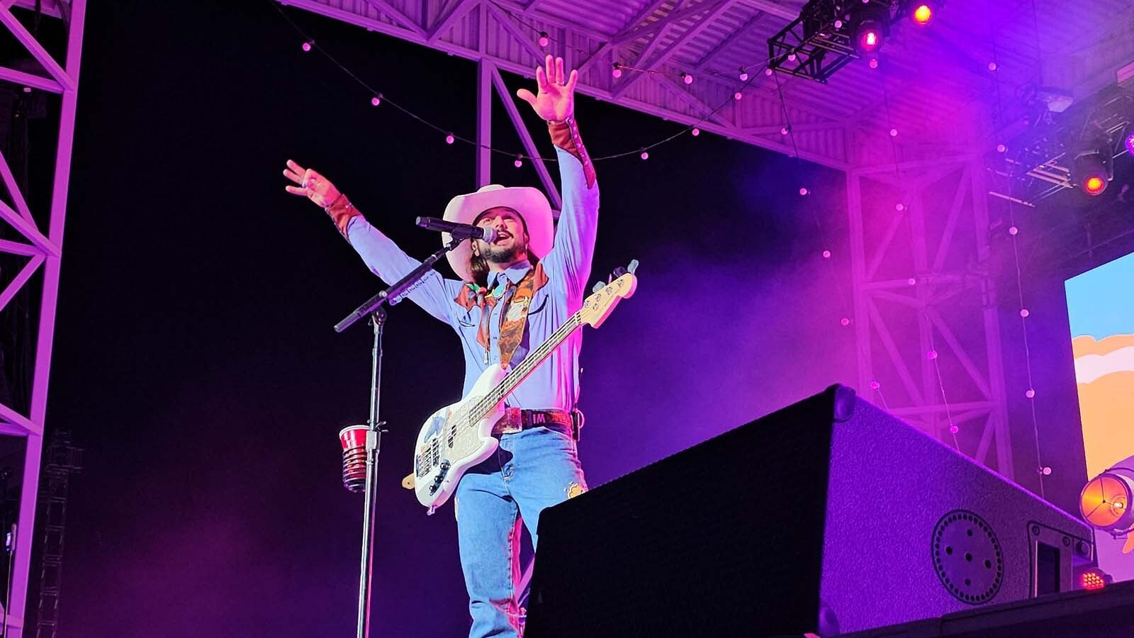 Ian Munsick sings, "I See Country," at Cheyenne Frontier Days, where he became the first Wyomingite to headline the state's signature rodeo.