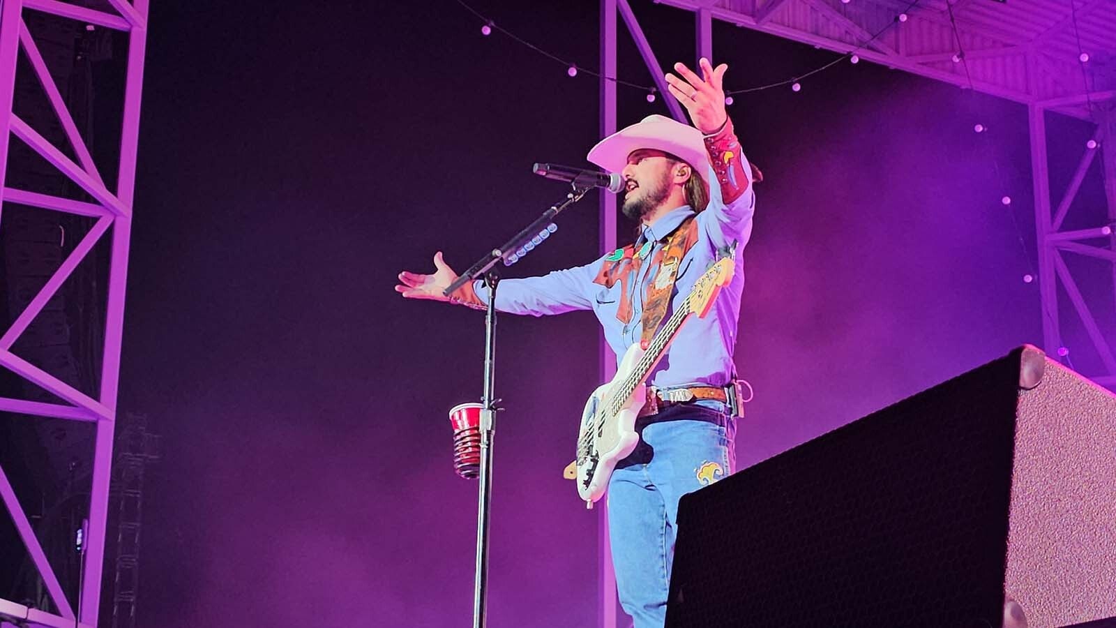 Ian Munsick performs at Cheyenne Frontier Days as the first Wyoming native to headline the CFD stage.