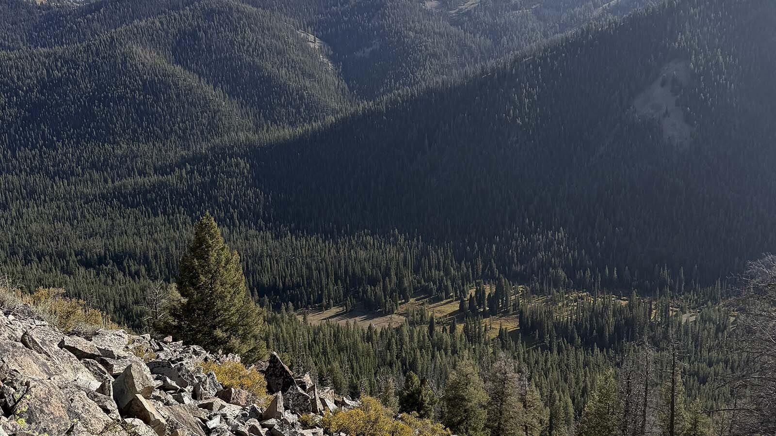 Lost hiker Heather Wayment was found by mountain bikers Sept. 18 in this rugged Idaho backcountry.