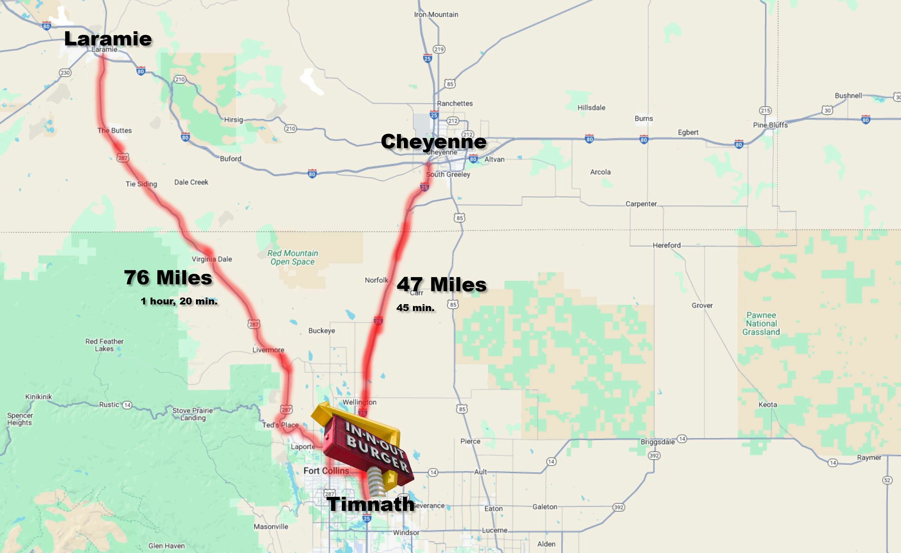 In-N-Out Burger has a cult-like following for its famous “double-double” and anything served “animal style.” There are no In-N-Outs in Wyoming, but the closest yet is coming soon 45 minutes from Cheyenne.