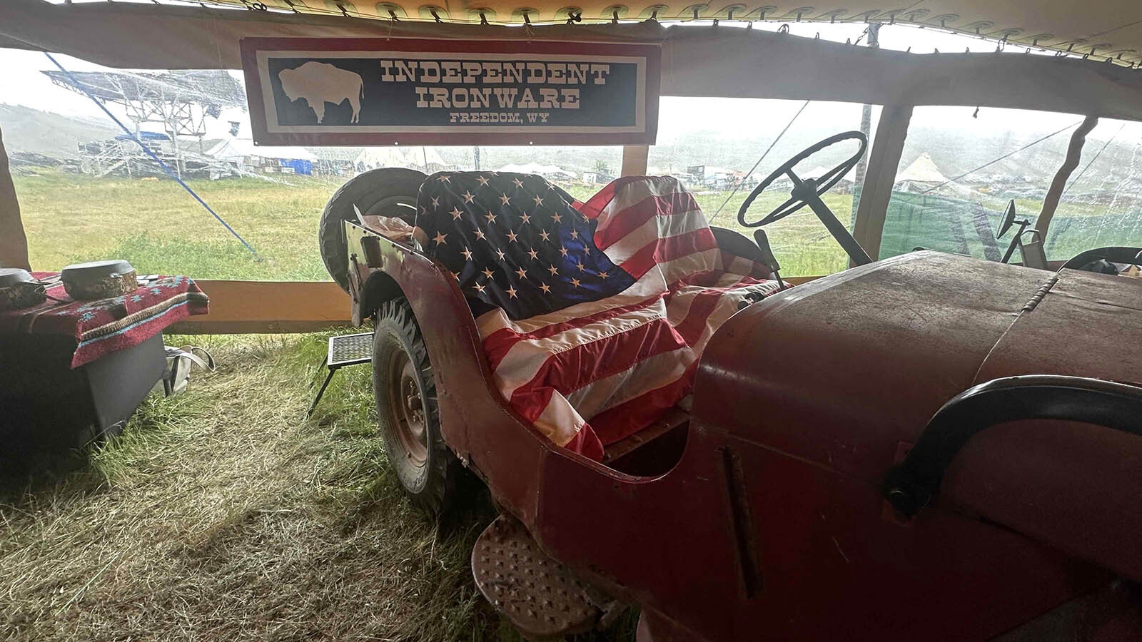 Freedom on wheels: The official jeep of Independent Ironware.