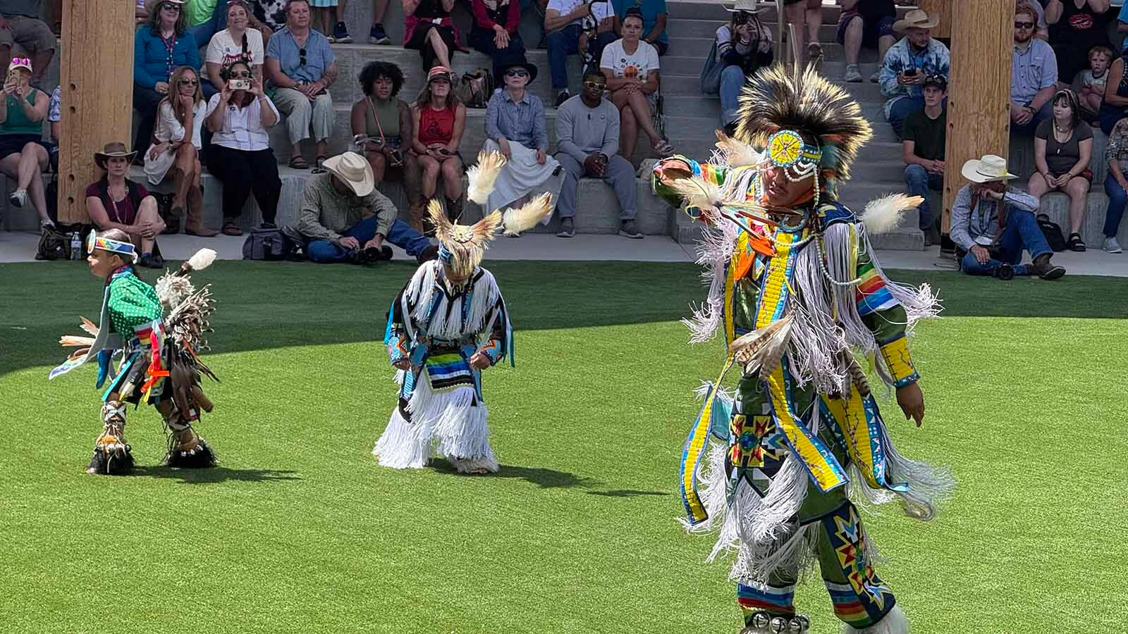 Drummers and dancers were a big part of Friday's grand opening of the Morning Star American Indian Village at Cheyenne Frontier Days.