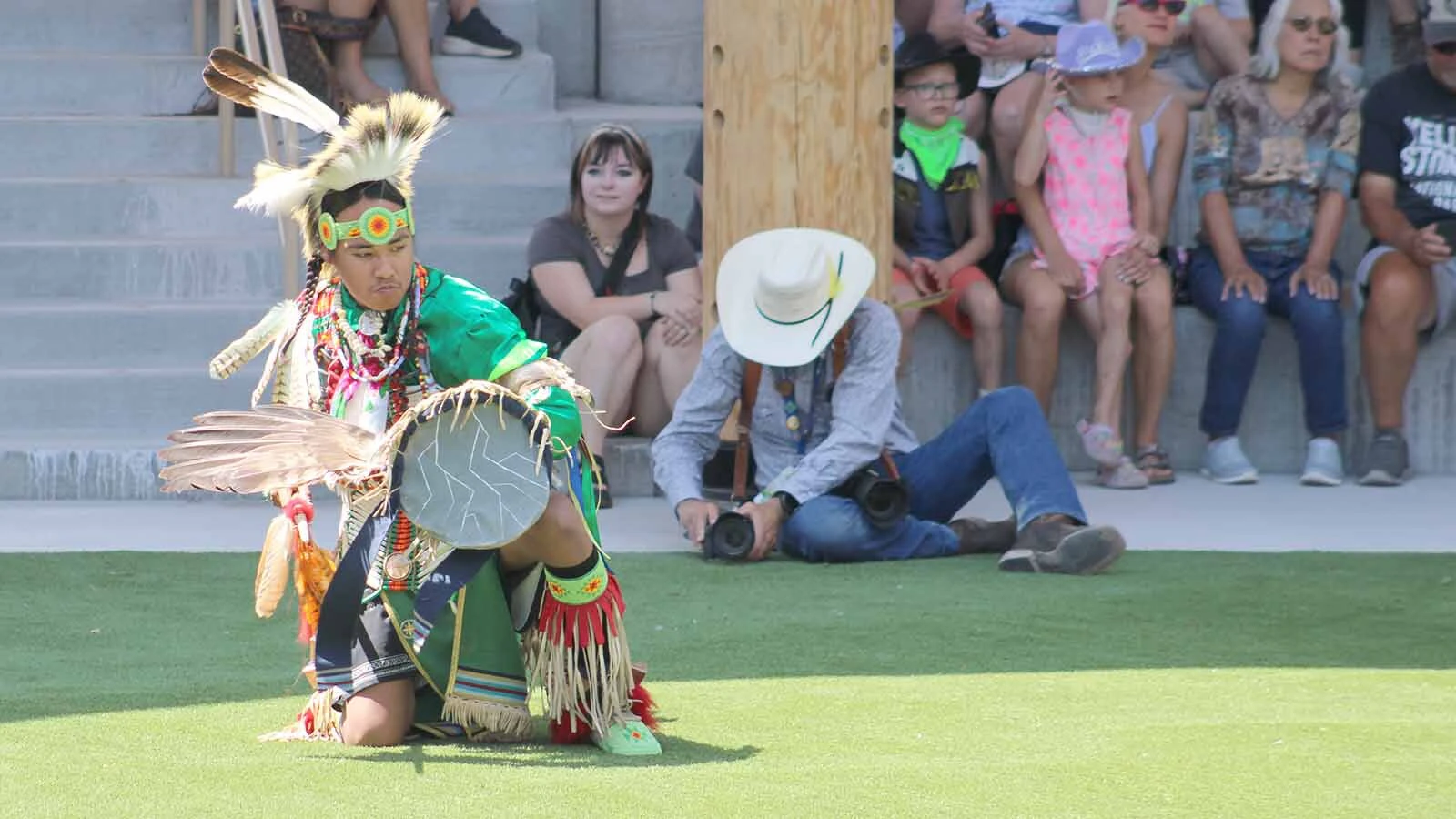 Drummers and dancers were a big part of Friday's grand opening of the Morning Star American Indian Village at Cheyenne Frontier Days.