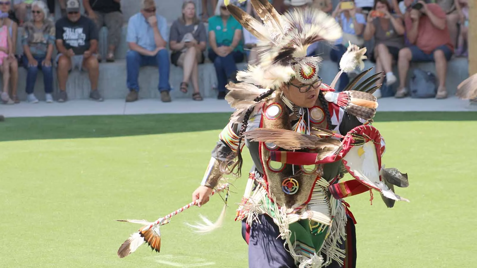 Drummers and dancers were a big part of Friday's grand opening of the Morning Star American Indian Village at Cheyenne Frontier Days.