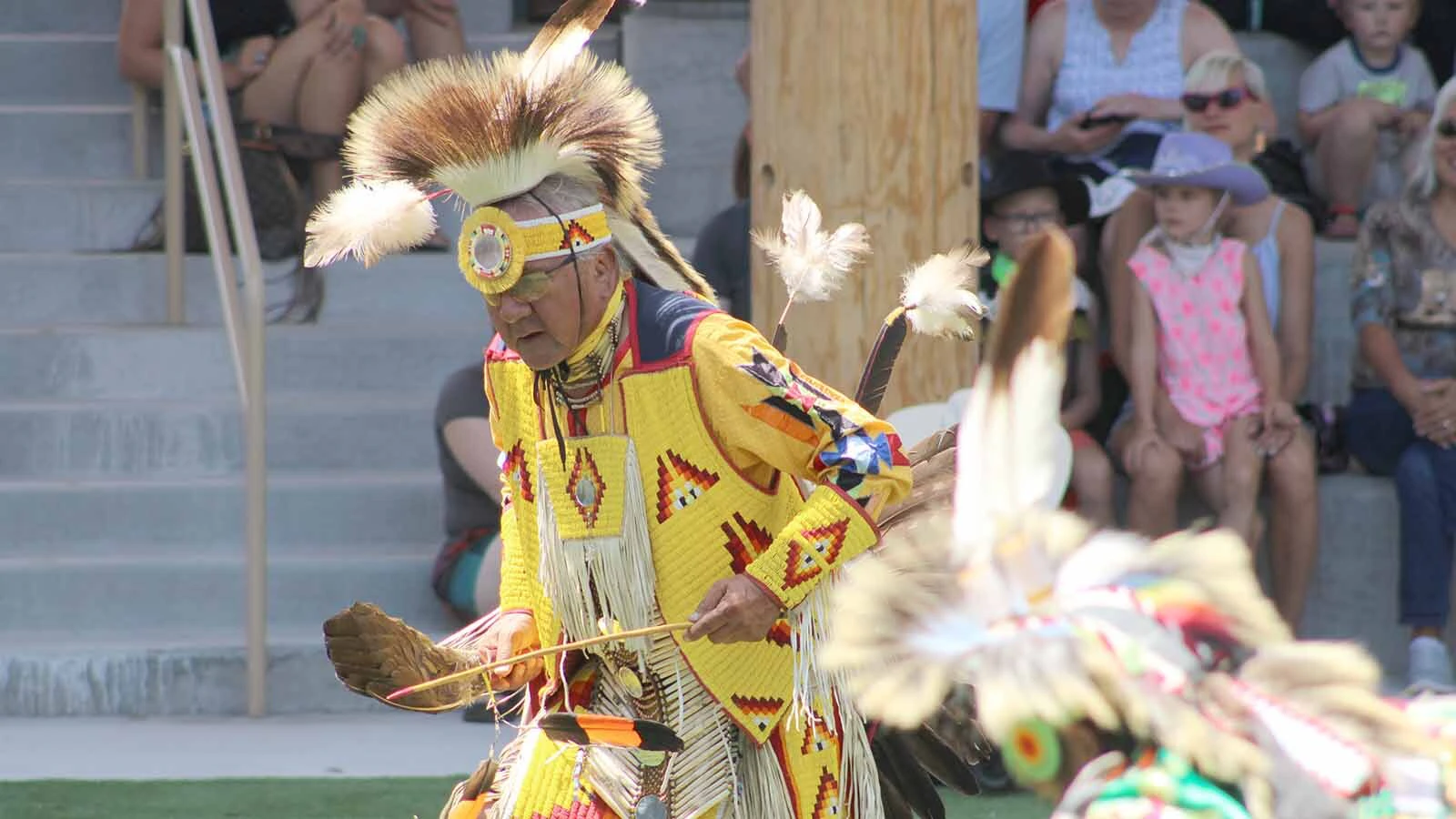 Drummers and dancers were a big part of Friday's grand opening of the Morning Star American Indian Village at Cheyenne Frontier Days.