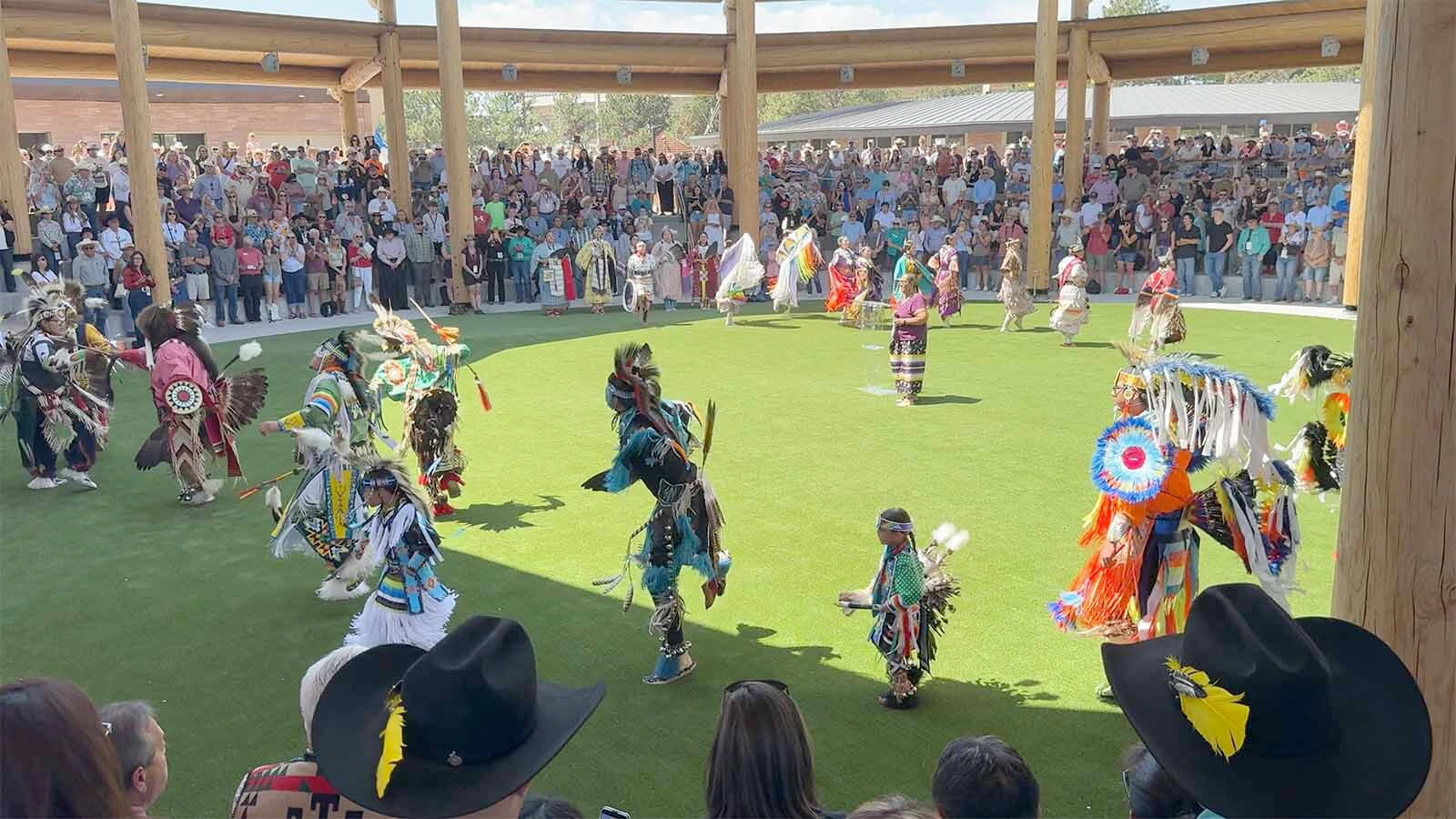Drummers and dancers were a big part of Friday's grand opening of the Morning Star American Indian Village at Cheyenne Frontier Days.