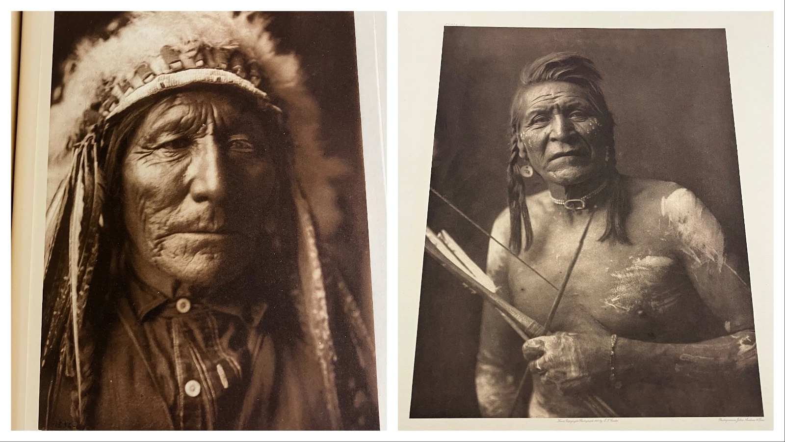 Returned Scout, left, was one of Edward Curtis’ subjects, as was Two Leggings, right.