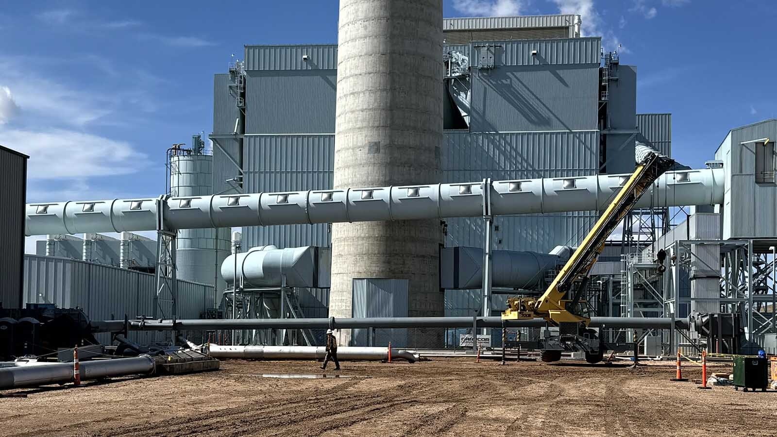 The Integrated Test Center at Dry Fork Station power plant north of Gillette provides flue gas for research and development of carbon capture and utilization technologies.