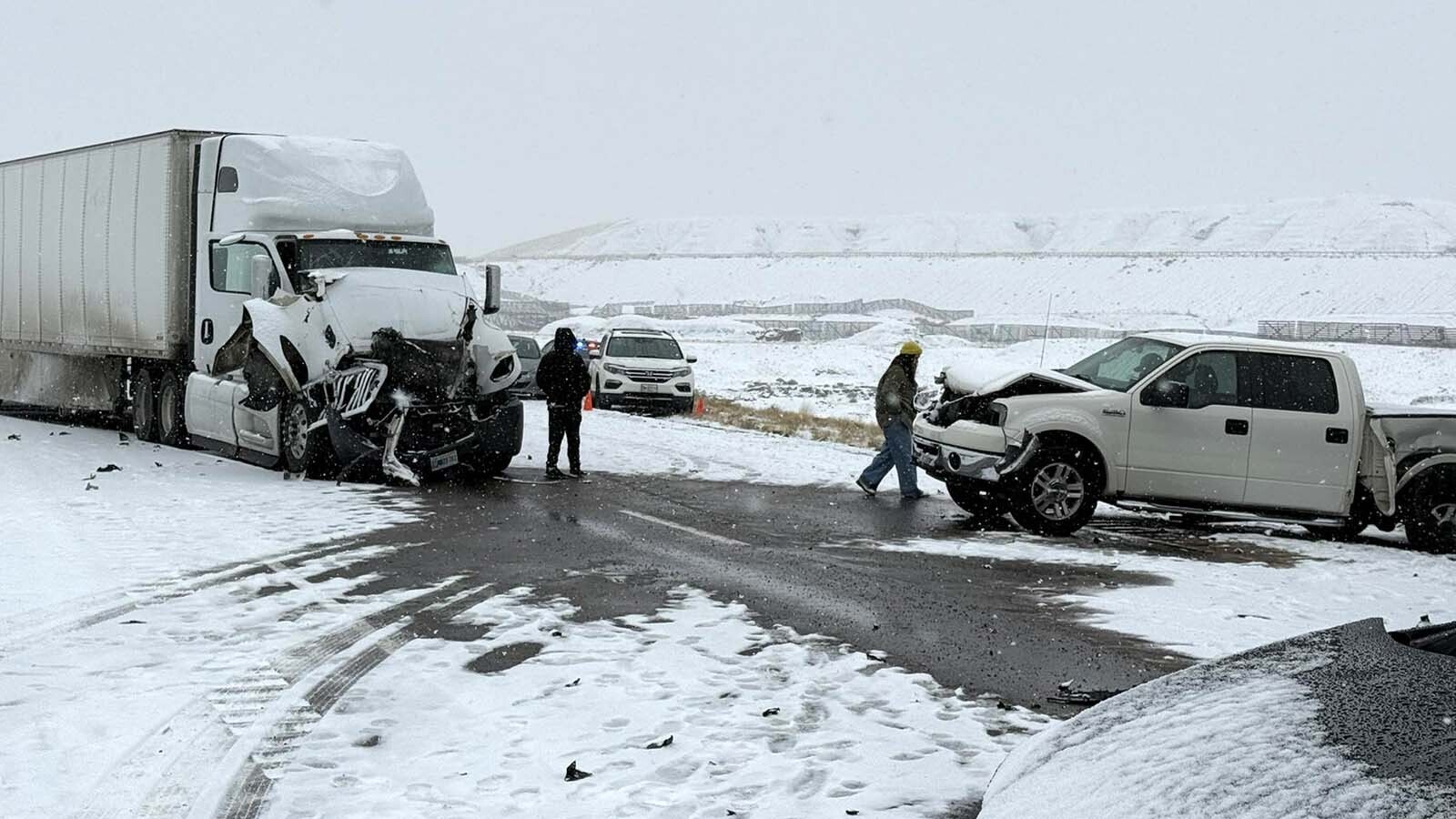 It may be a little later than normal, but snowy weather caused havoc on Interstate 80 with a string of accidents that shut down the highway for hours over the weekend, sending some motorists to the hospital and stranding others for hours.