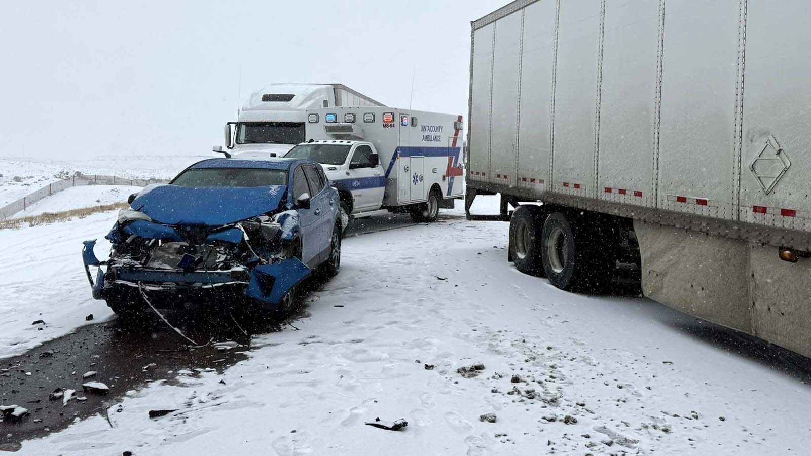 It may be a little later than normal, but snowy weather caused havoc on Interstate 80 with a string of accidents that shut down the highway for hours over the weekend, sending some motorists to the hospital and stranding others for hours.