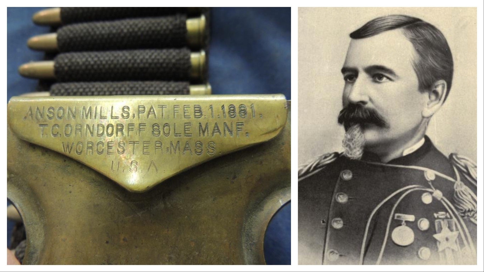 U.S. Army Lt. Col. Anson Mills was at Fort Bridger when he came up with the idea for a cartridge belt for soldiers to better carry ammunition.