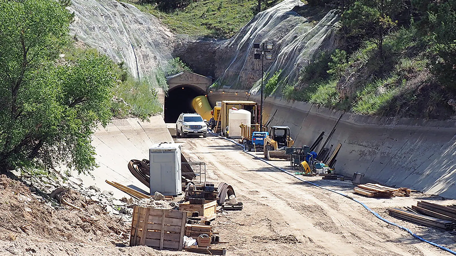 A contractor is suing the two irrigation districts connected to the Wyoming-Nebraska tunnel system that suffered a catastrophic failure in 2019, alleging the districts chose who would win the more than $100 million in repair contracts behind closed doors.
