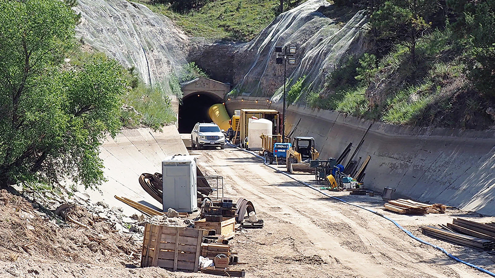 A contractor is suing the two irrigation districts connected to the Wyoming-Nebraska tunnel system that suffered a catastrophic failure in 2019, alleging the districts chose who would win the more than $100 million in repair contracts behind closed doors.