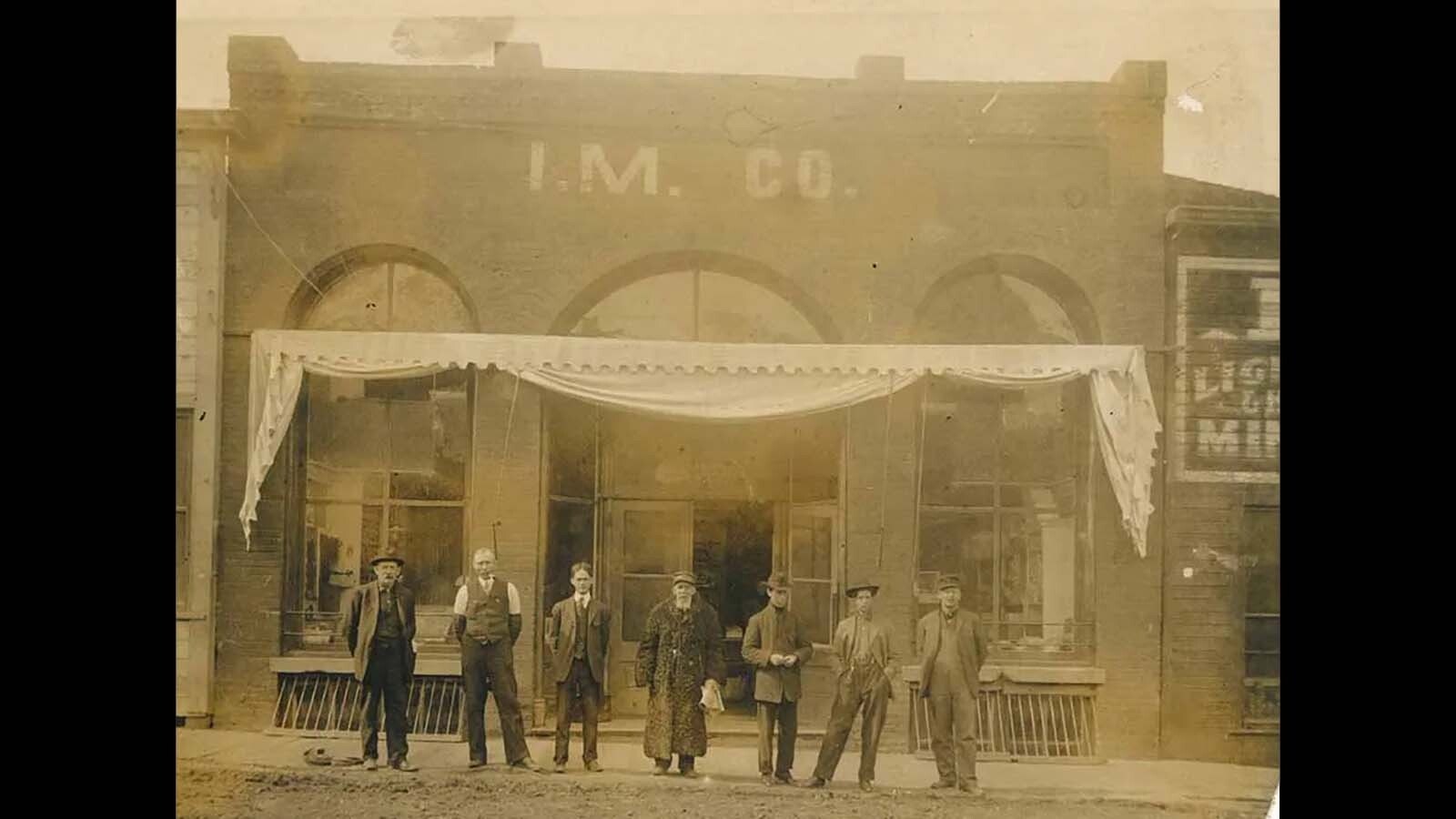 The Isdell Mercantile in its heyday, when it looked like Pony might become a booming metropolis.