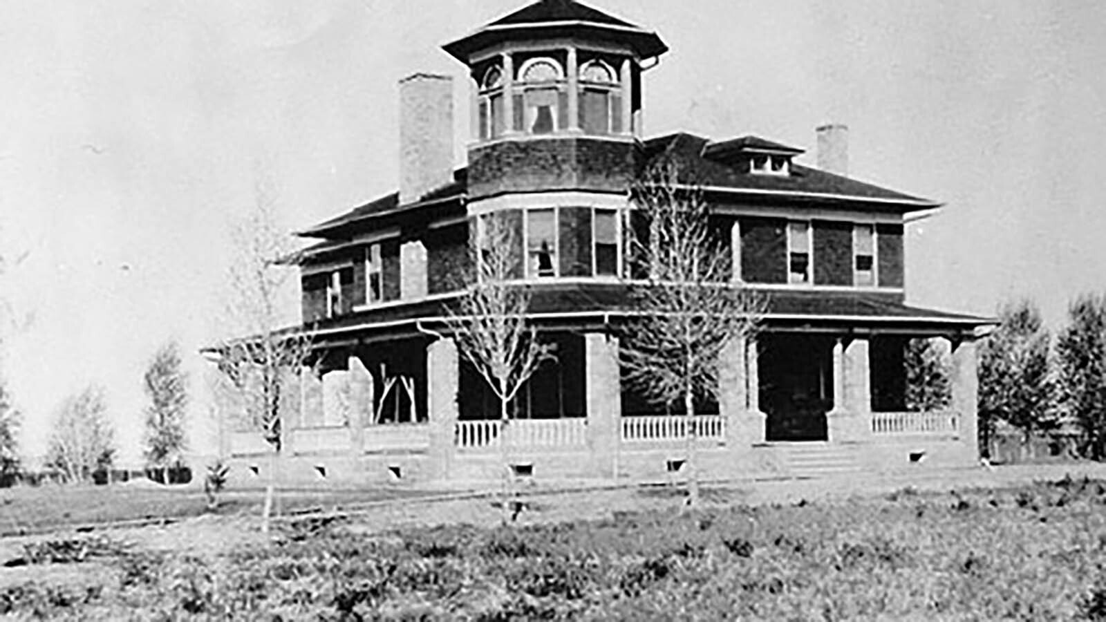 J.B. Okie's mansion at Lost Cabin, Wyoming was nicknamed the "Big Teepee" by Shoshone Indians traveling to and from the Bighorn Mountains.