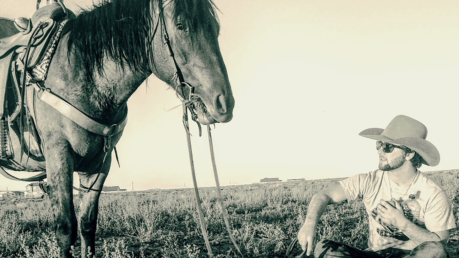 Wherever he's been, J.B. Zielke is always at home with a good horse.