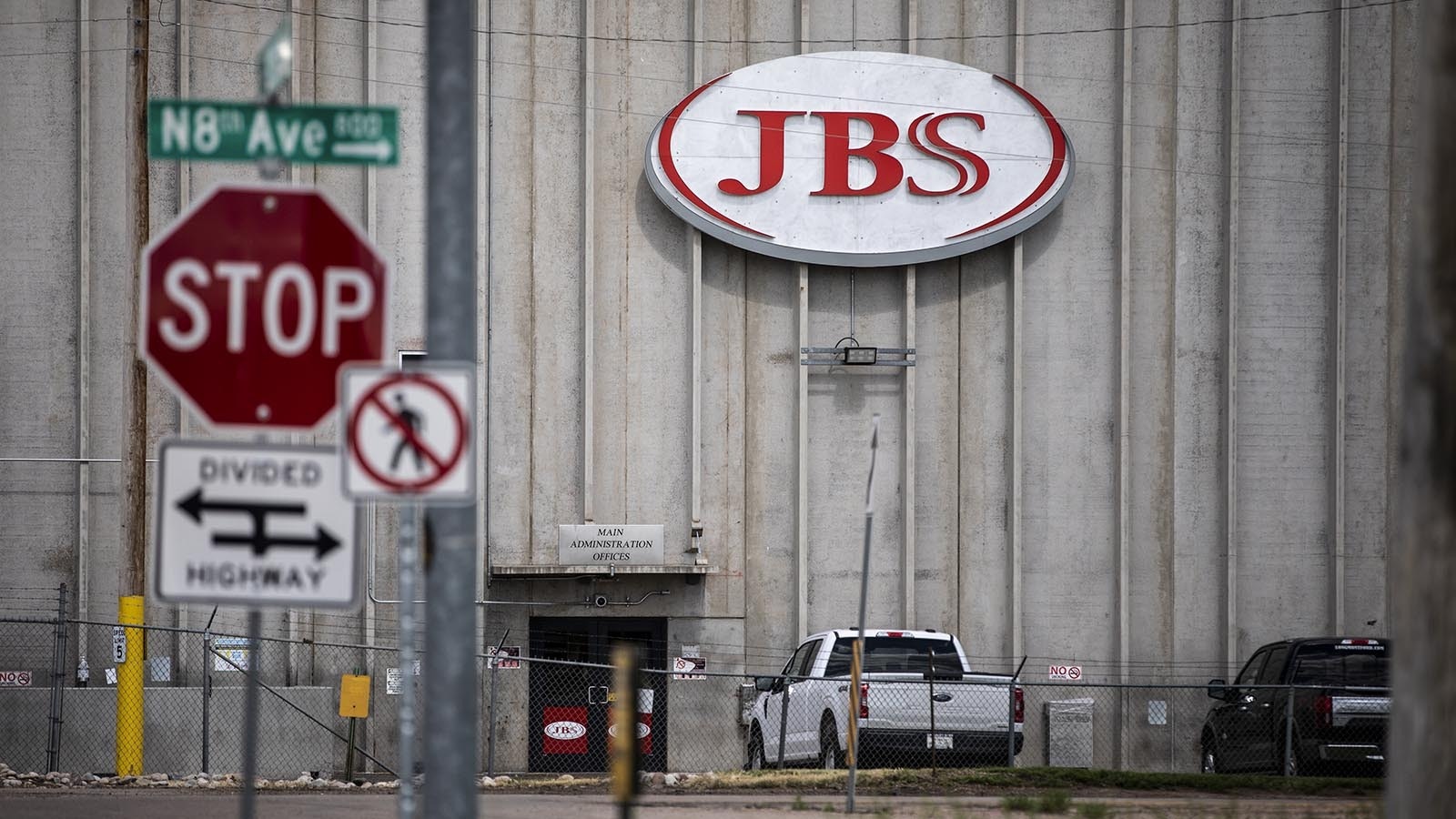 The JBS meat processing plant in Greeley, Colorado.