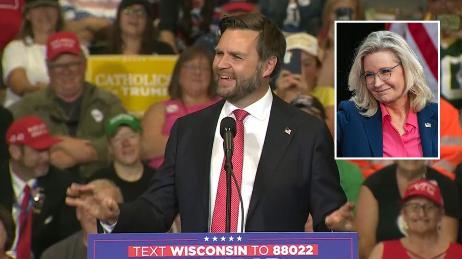 Vice presidential candidate J.D. Vance at a Sunday campaign stop in Wisconsin said Liz Cheney is "resentful," and has an "obsessive hatred" for the Wyoming voters who ousted her from office.