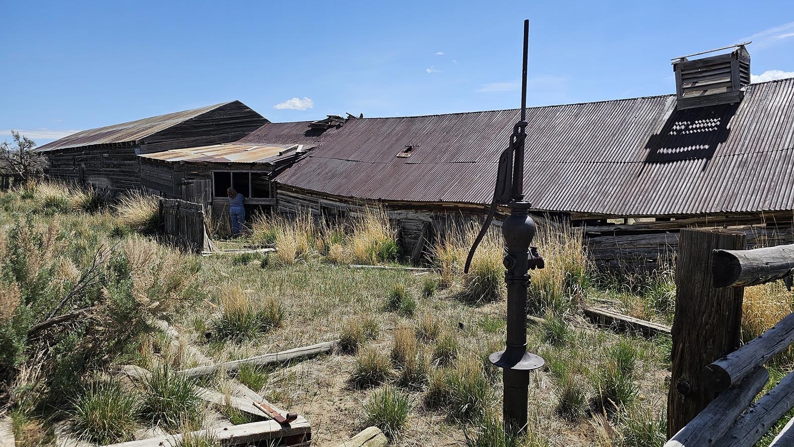 A hand pump that no longer works at the JO Ranch in Carbon County.