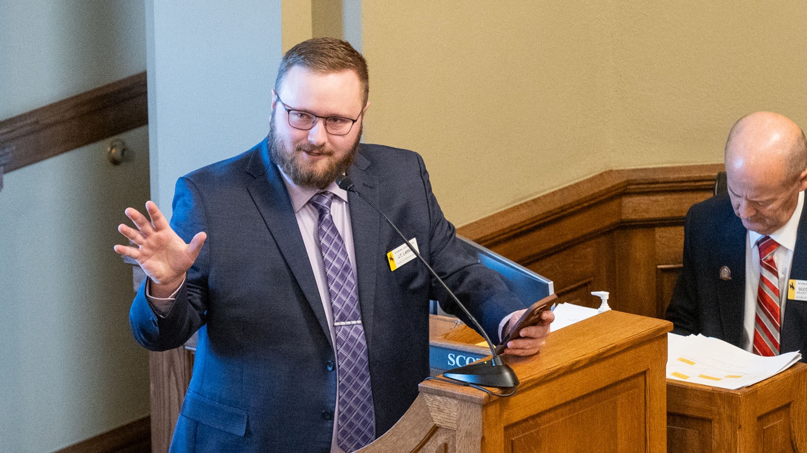 Rep. JT Larson said he appreciated Neiman telling what happened.  “I think that story should have been told a lot sooner, but I appreciate you telling it now,” said Larson.