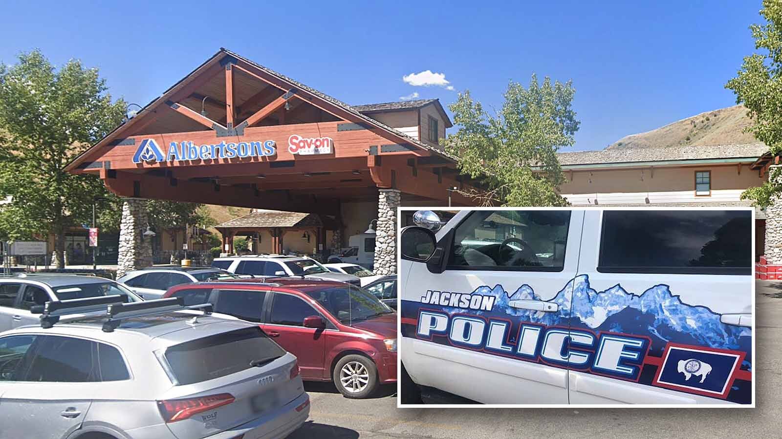 Jackson Albertsons and cop car 4 22 26