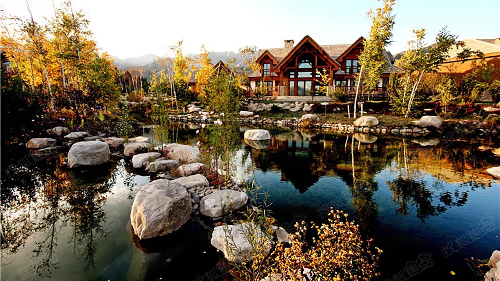 A scene from Hometown, USA looking very much like Teton Village.