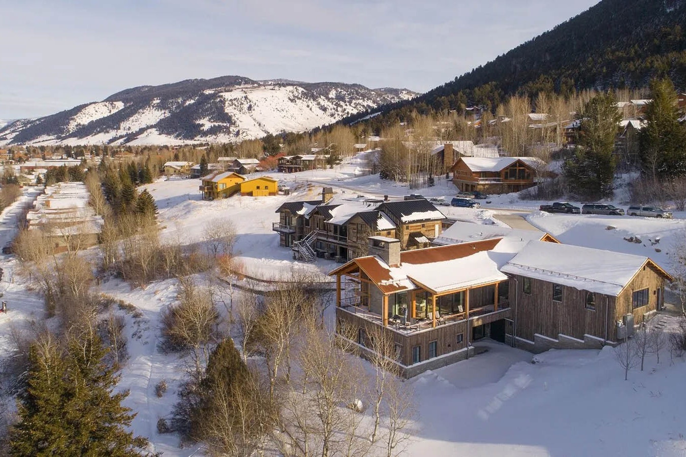 Amenities included in this 4,484-square-foot spec home at 705 Rodeo Drive in Jackson, Wyoming.