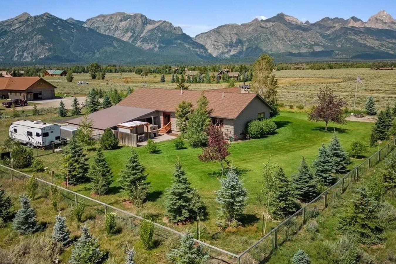 This four-bedroom, three-bath home on 3 acres in Jackson is listing for $3,995,000.
