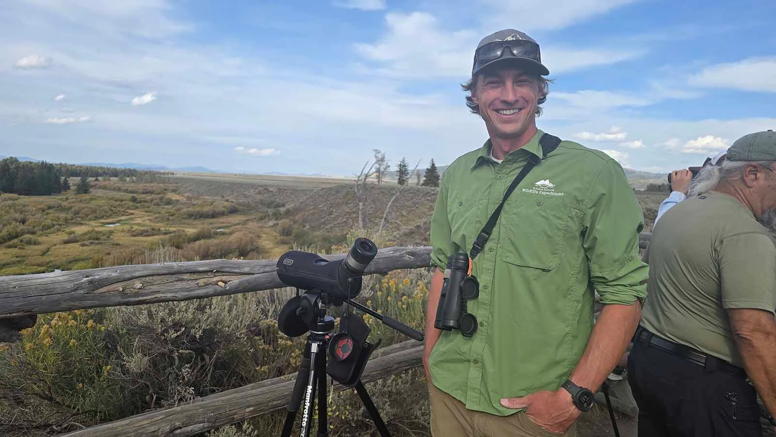 Wildlife expert Tyler Griffin leads wildlife safaris for Teton Science Schools in Jackson Hole. Teton Science has recently added an eight-hour wildlife safari and stargazing combo.