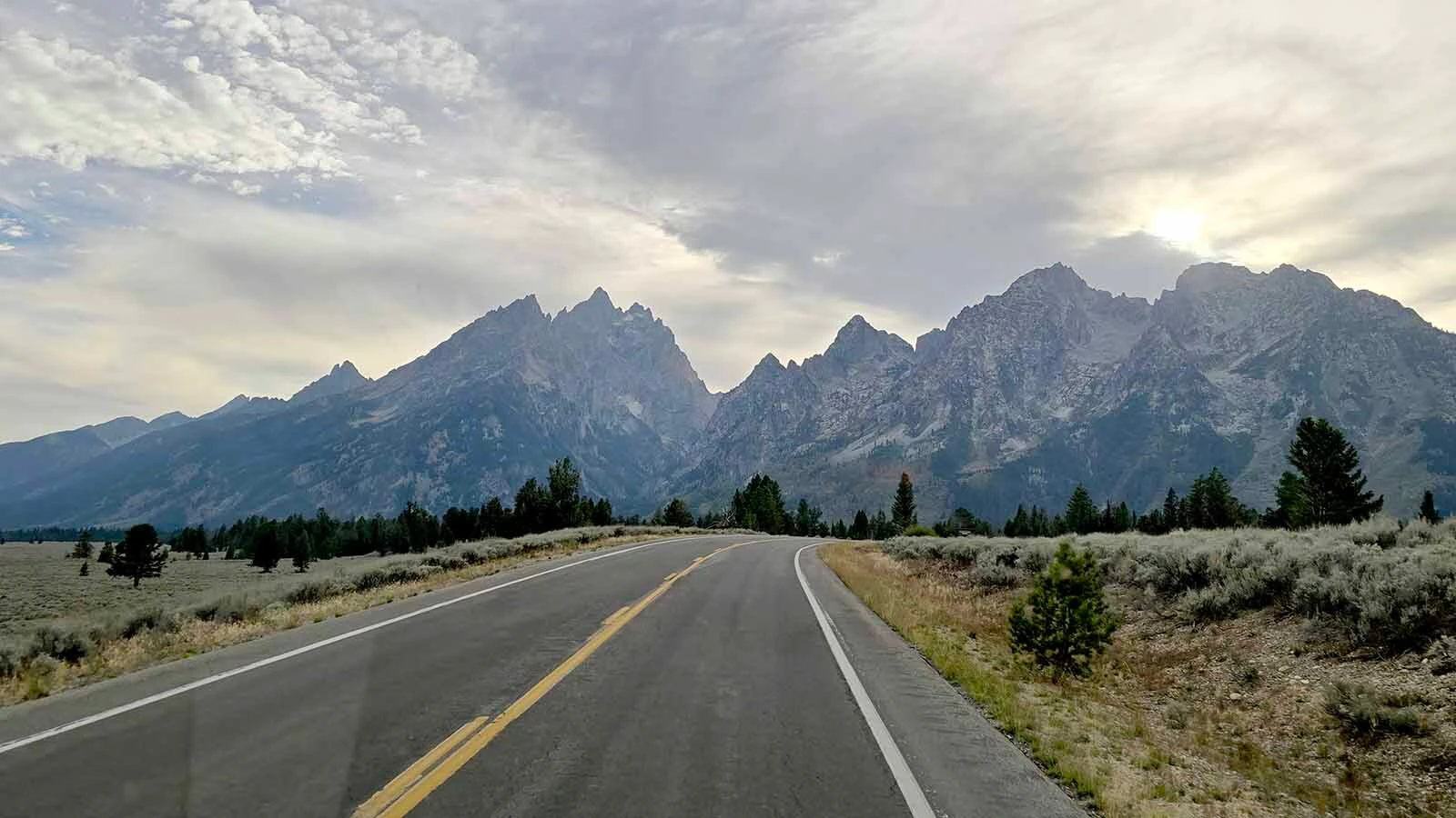 Majestic mountains in Grand Teton National Park.