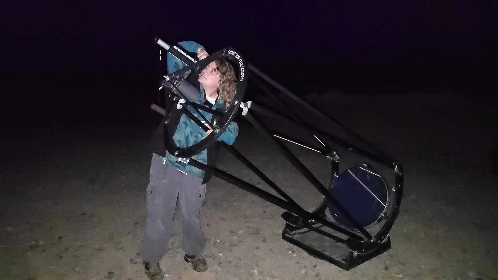 Sara Eberlin zeroes in on a galaxy 30 million miiles away.