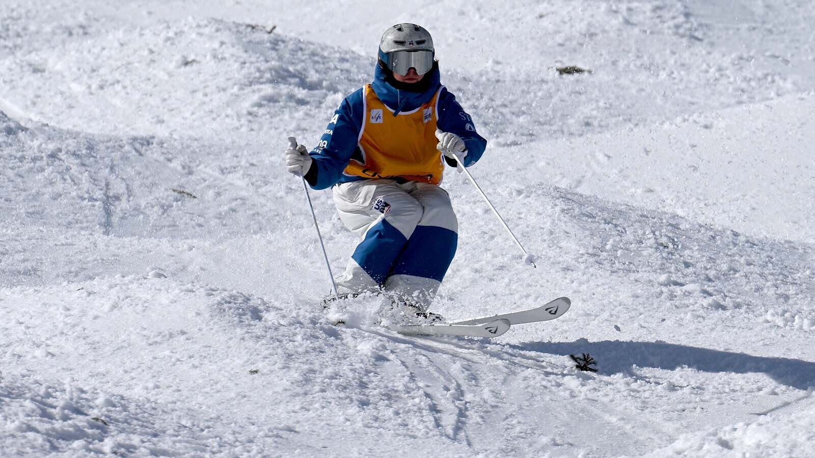 Jaelin Kauf, Wyoming’s world champion freestyle ski star, overcame early setbacks and a 7th-place Olympic finish in 2018 to claim silver in 2022. Now dominating the World Cup circuit and a 2025 world title, she eyes gold in 2026 Milano Cortina. Here she's in action at the 2025 FIS Freestyle Ski World Cup Finals Aerials and Moguls on March 9 in Living, Italy.