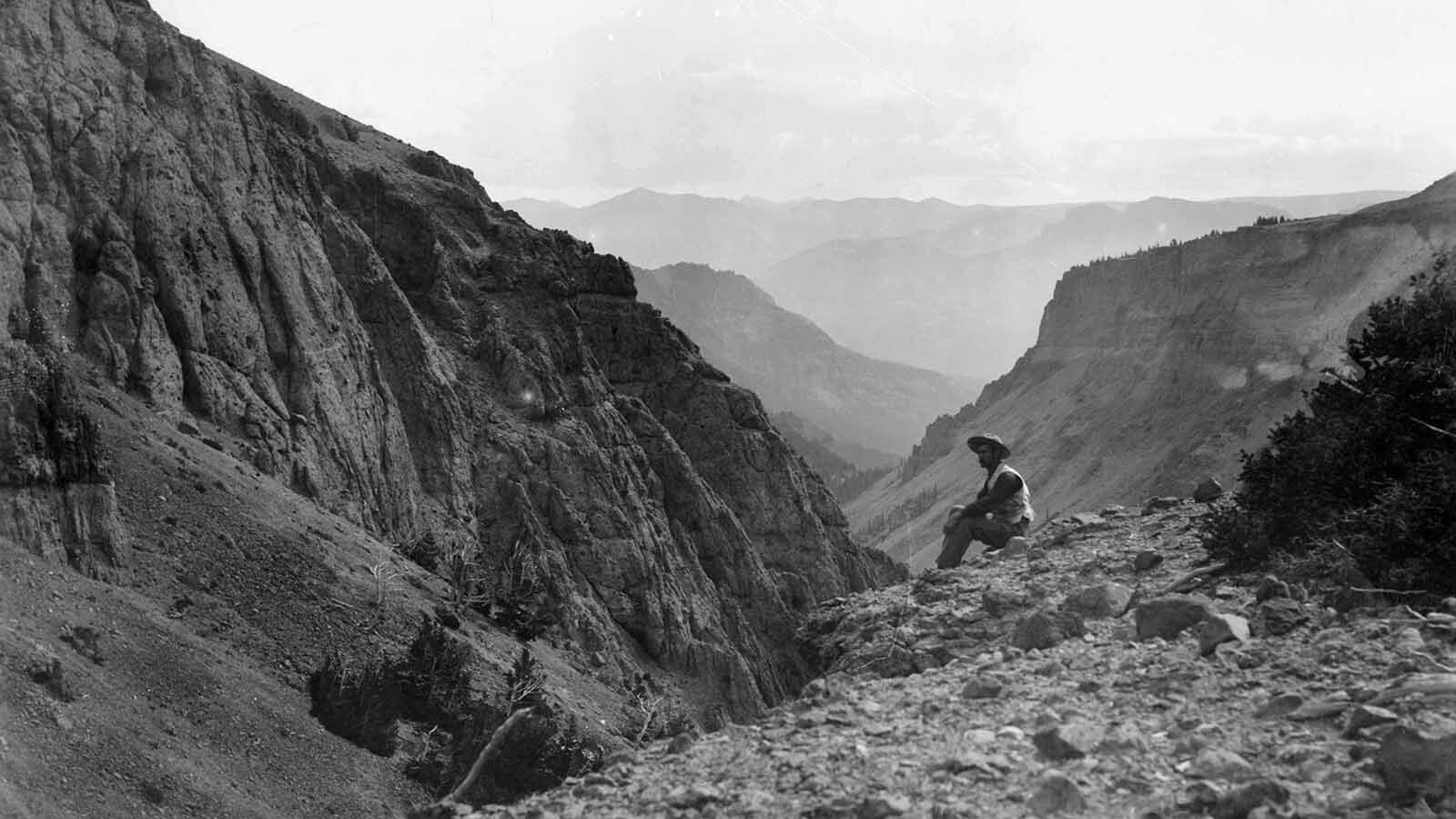 A Thomas Jaggar photo at the old Marston Pass on Sept. 4, 1893.