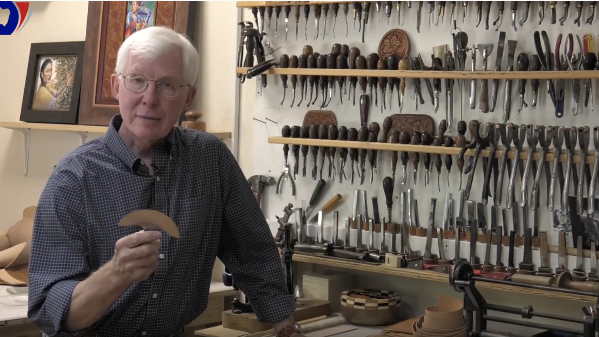 James Jackson master leatherworker