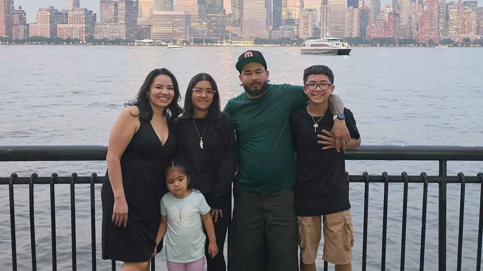 Javier De Luna Chavez, right, with his family in New York. After years of health struggles, the family made traveling and creating memories together a priority.